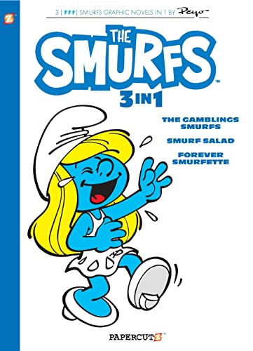 Smurfs 3 in 1 Vol. 9: Collecting "The Gambling Smurfs," "Smurf Salad" and "Forever Smurfette" (Volume 9) (The Smurfs Graphic Novels, Band 9) von Papercutz